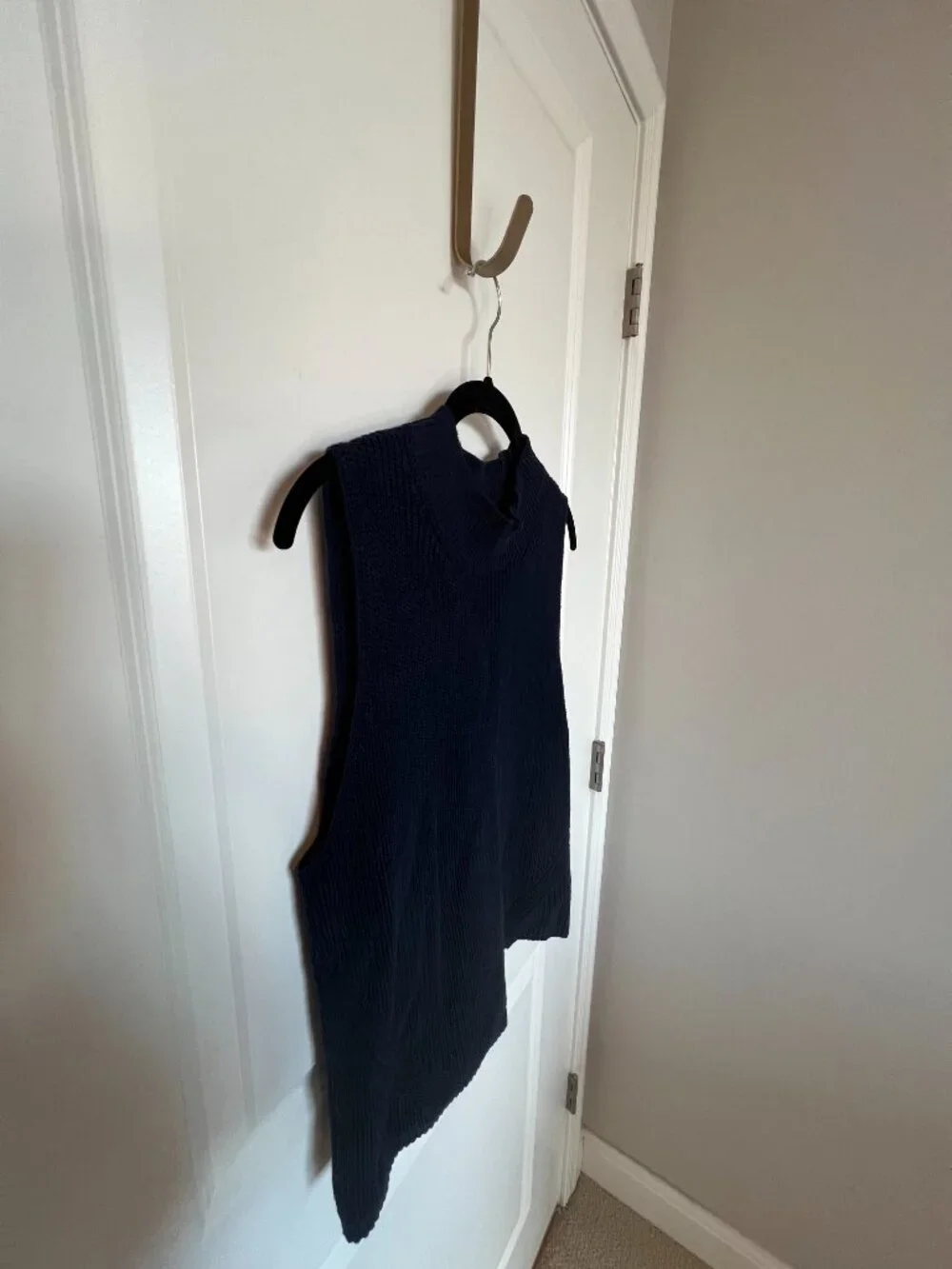 Loft Navy Sleeveless Sweater Vest XL - Picture 4 of 10